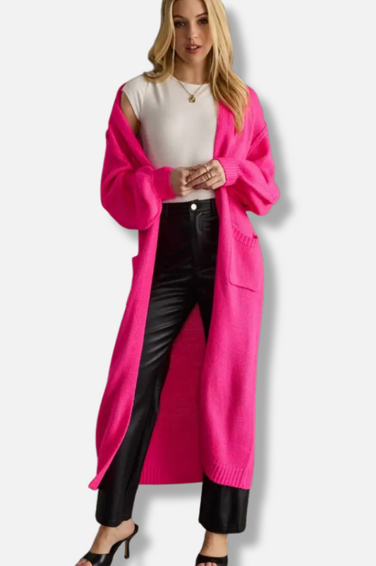 Duster Cardigan - Pink 