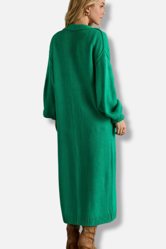 Duster Cardigan - Green