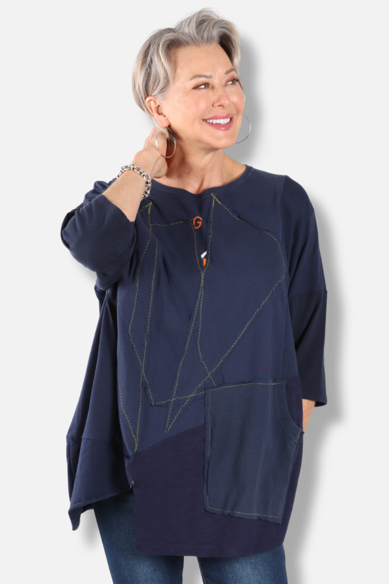 Donna Tunic - Navy #6