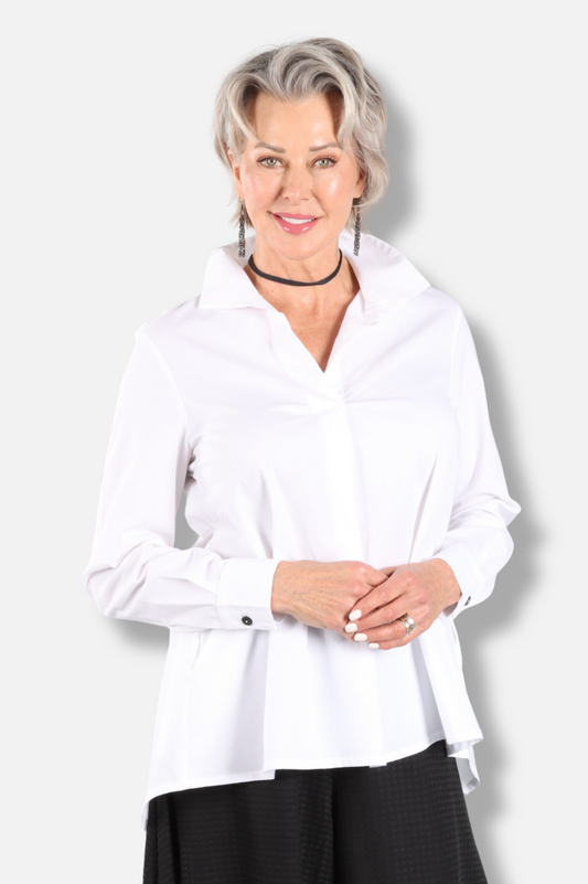 Eliza Shirt Plus - White 
