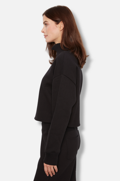 Mock Neck Top - Black 