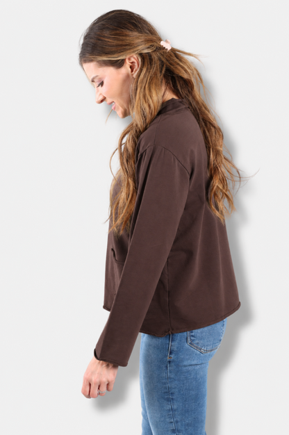 Relax Yoga Top - Dark Chocolate 