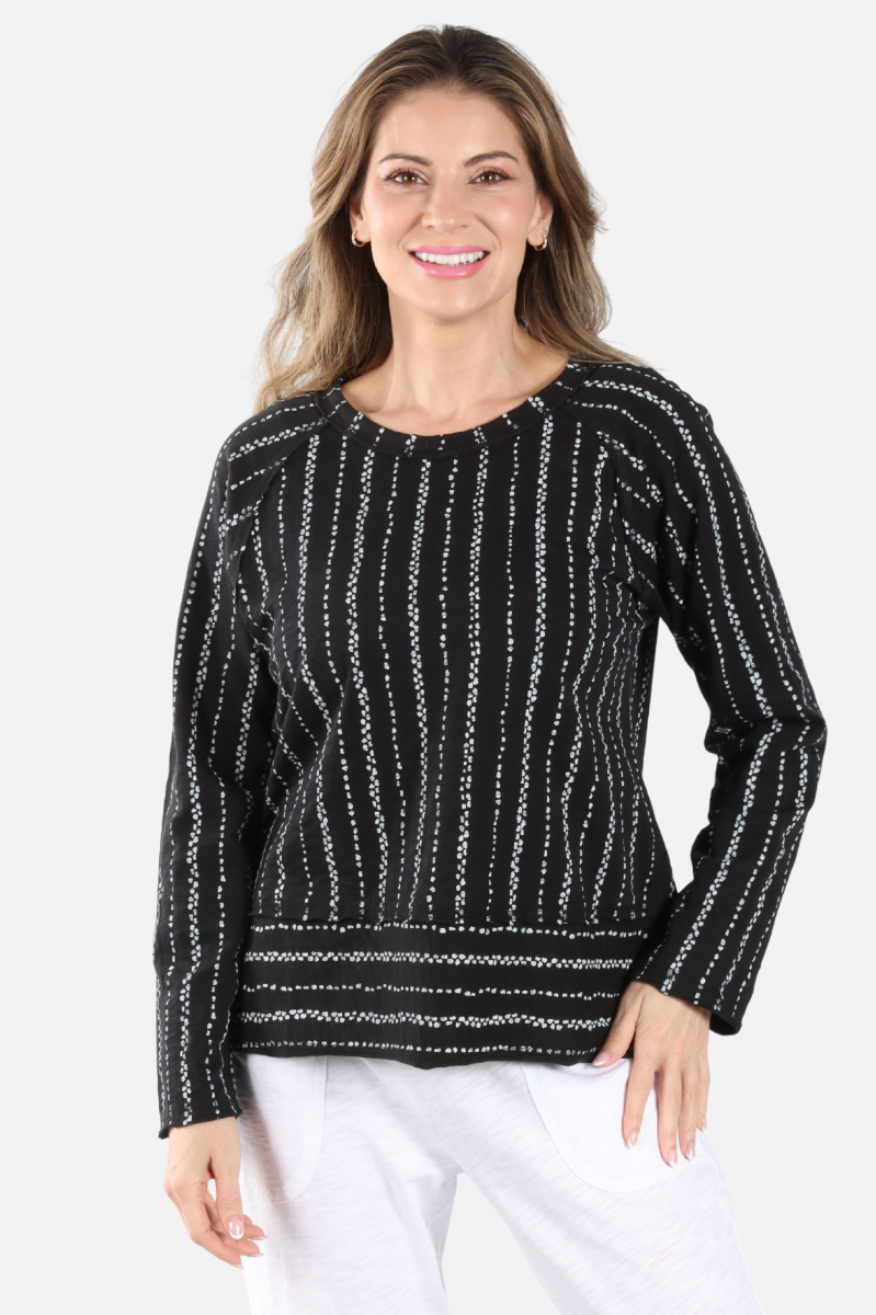 Lookout Pullover - Black Stripe