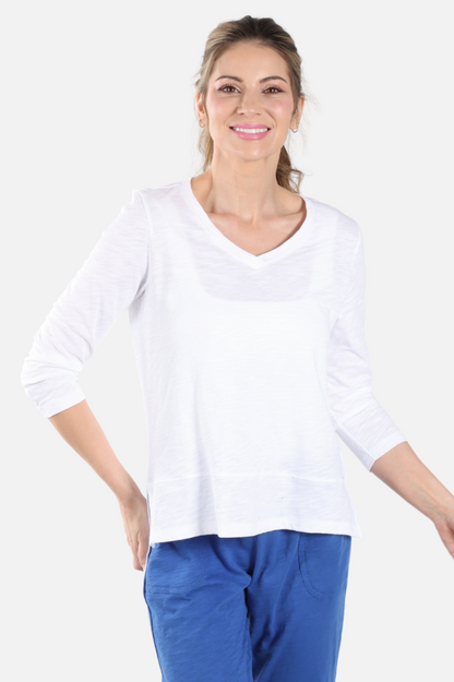 Easy V Tee - White