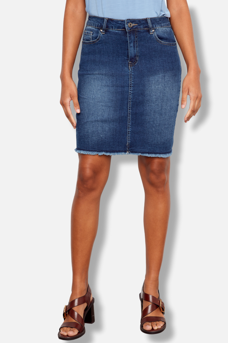 Denim Skort - Indigo