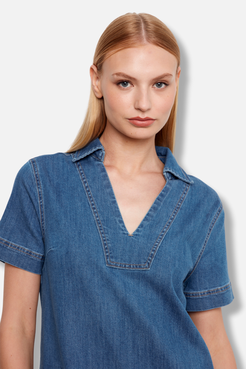 Denim Dress - Medium Blue
