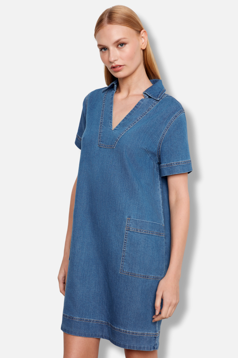 Denim Dress - Medium Blue