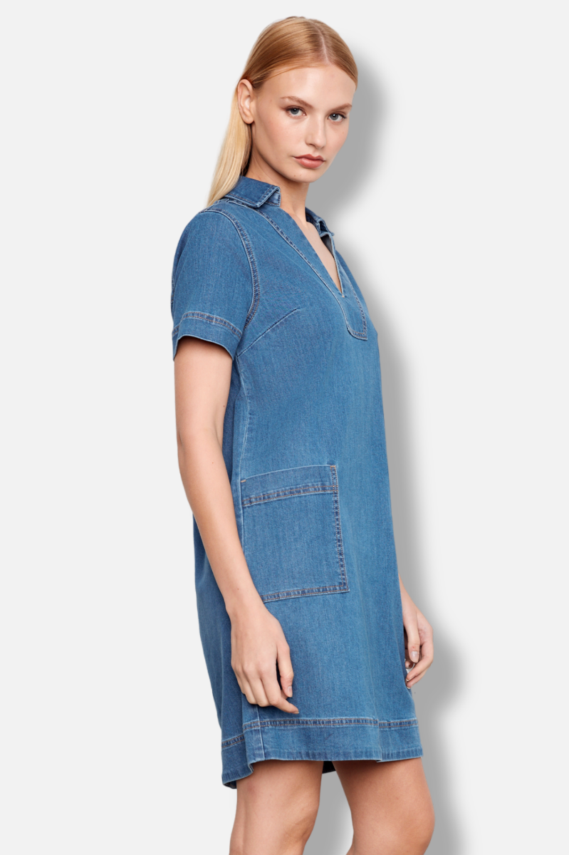 Denim Dress - Medium Blue