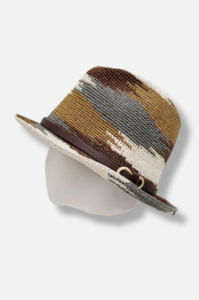 Breezy Fedora - Brown Multi
