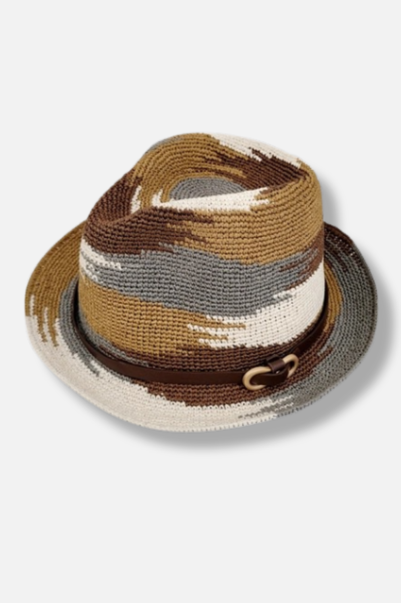 Breezy Fedora - Brown Multi