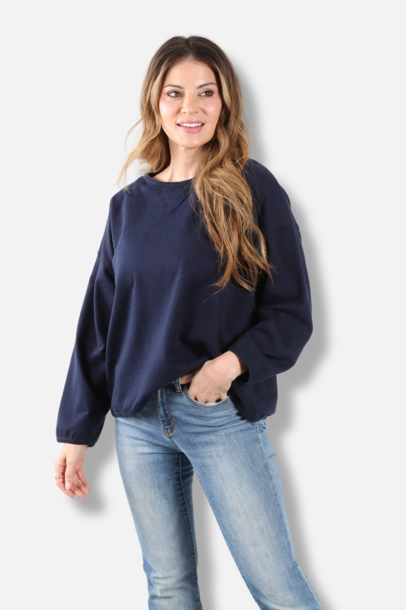 Stretch Terry Sweatshirt - Nebula Odyssey Print