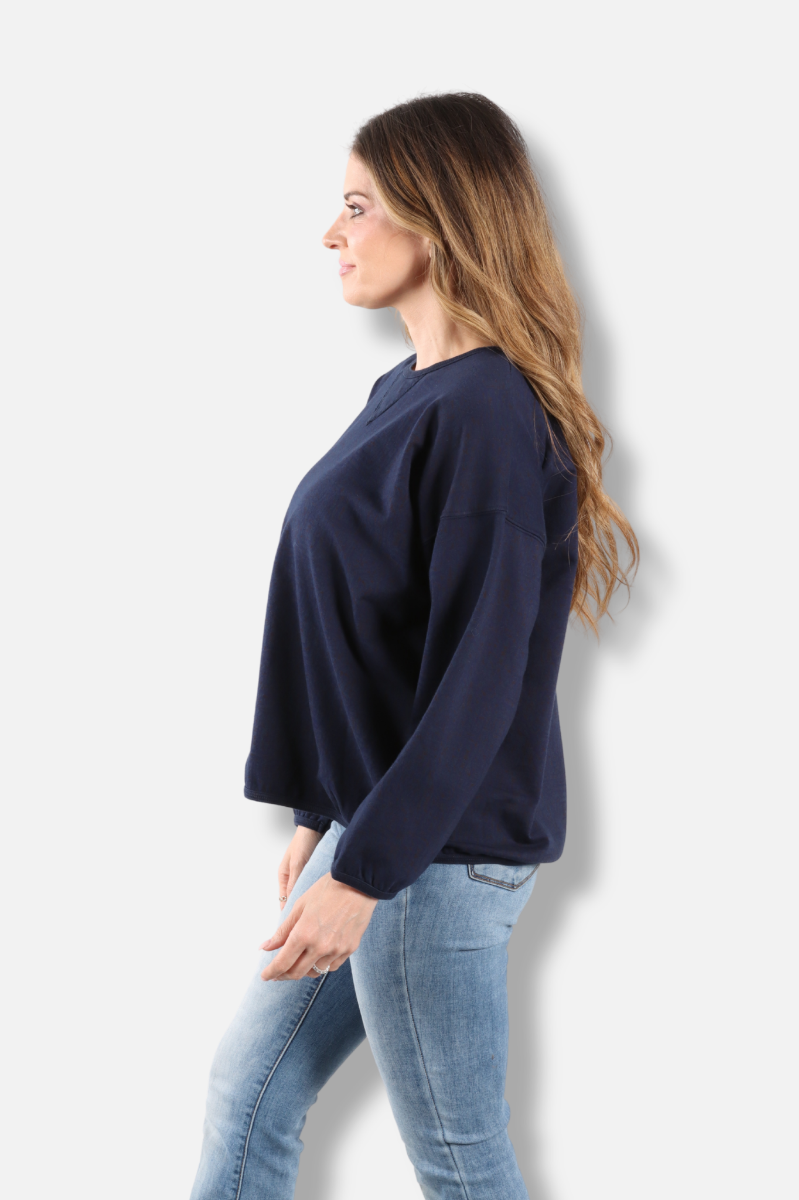 Stretch Terry Sweatshirt - Nebula Odyssey Print