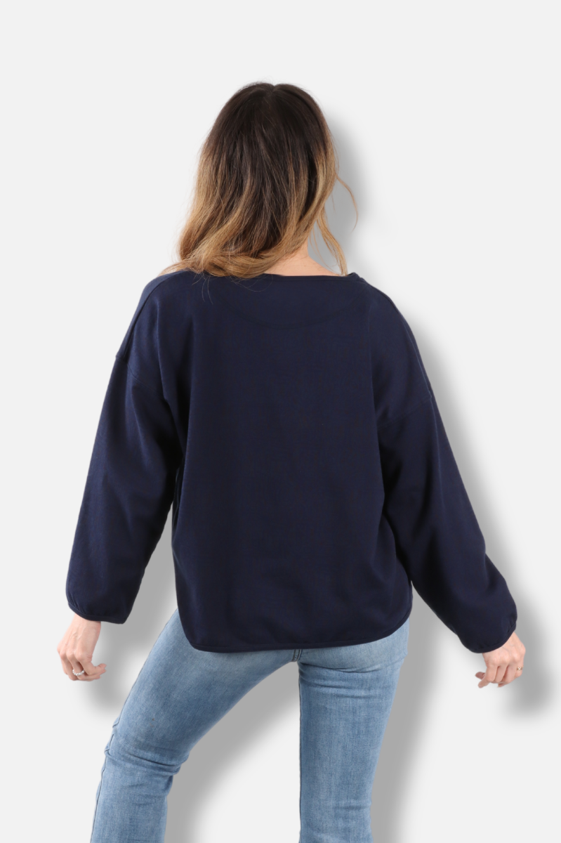 Stretch Terry Sweatshirt - Nebula Odyssey Print