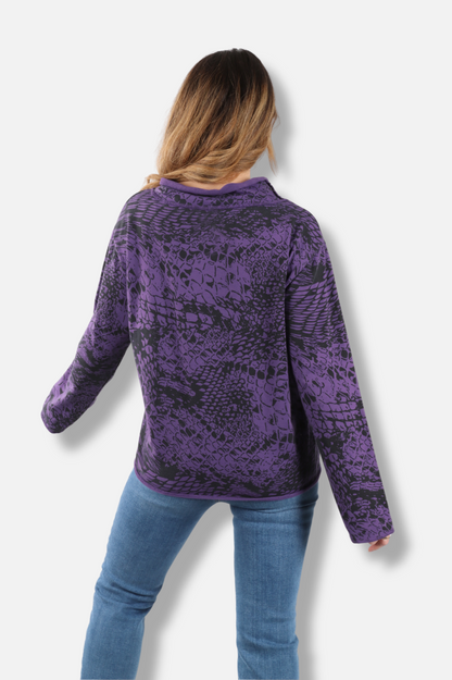Relax Yoga Top - Jam Pebbles Print