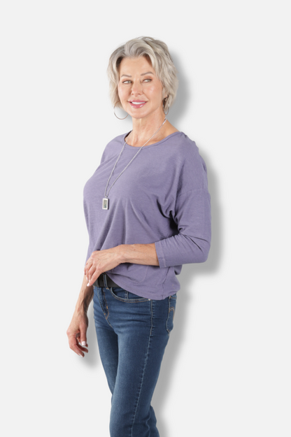 Boxy Pocket Tee - Whisper