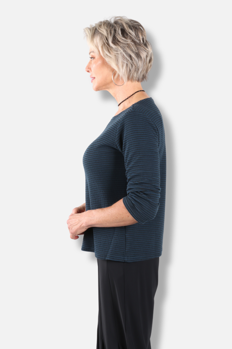 3/4 Sleeve Boatneck Tee - Etan