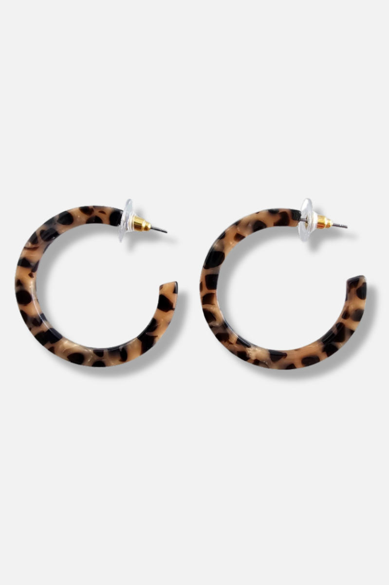 Camy Hoops - Cheetah