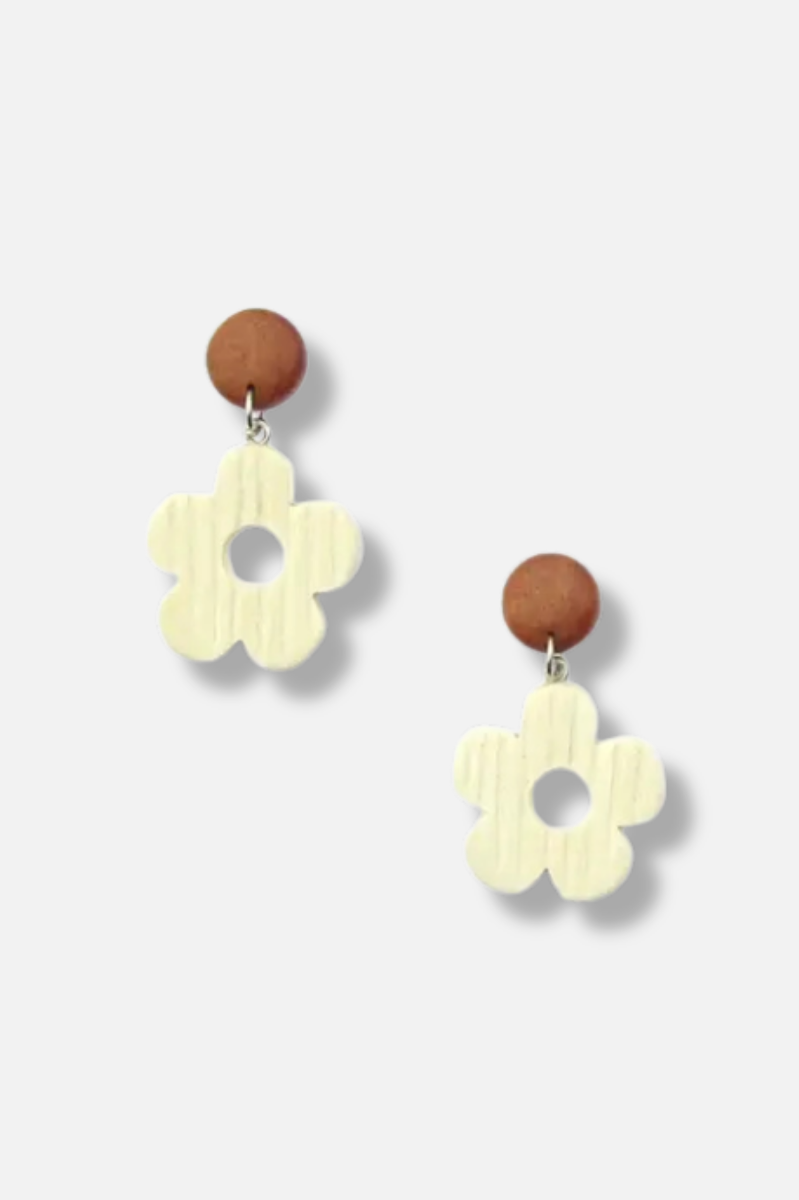 Carla Earrings - White 