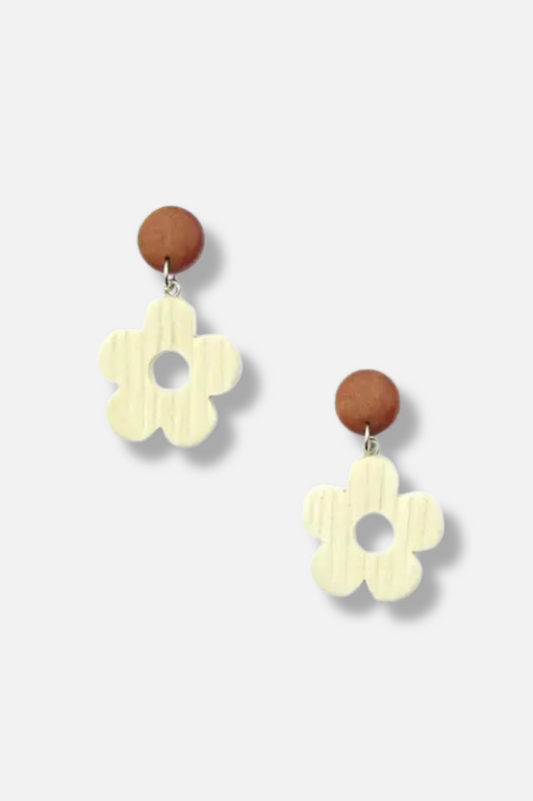 Carla Earrings - White 