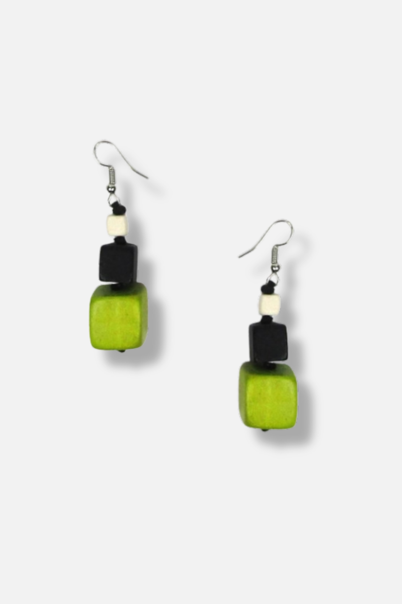 Georgia Earrings - Green 