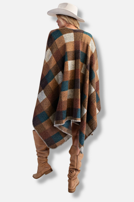 Oversized Cape - Mocha