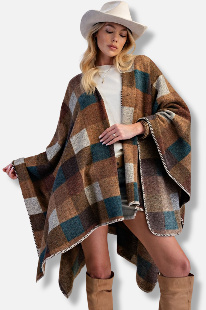 Oversized Cape - Mocha