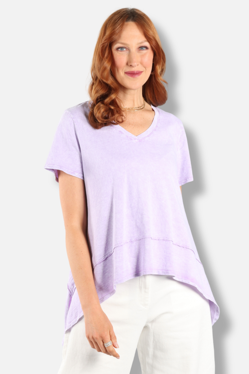 Hi Lo Swing Tee - Lilac