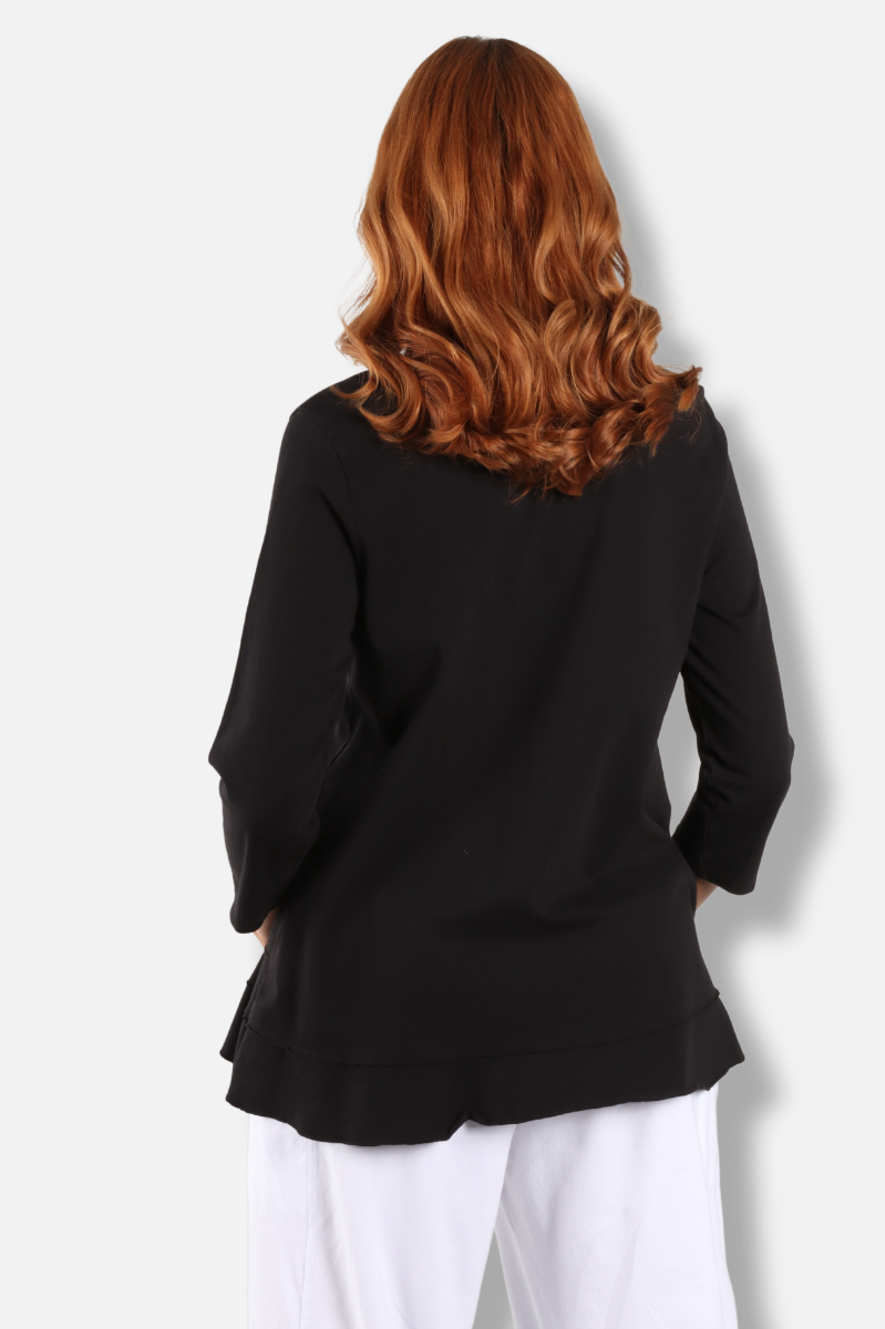 Layered Tiered Top - Black