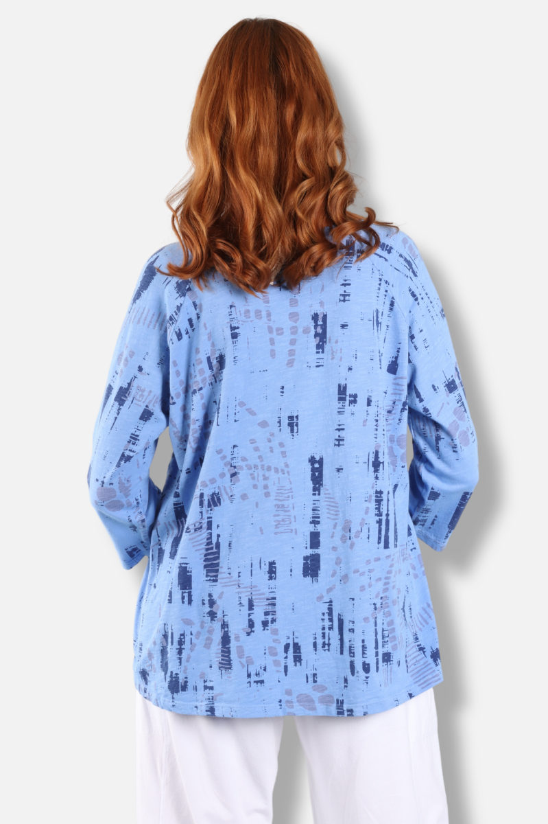 Hi Lo Pocket Tunic - Cool Matrix Print 