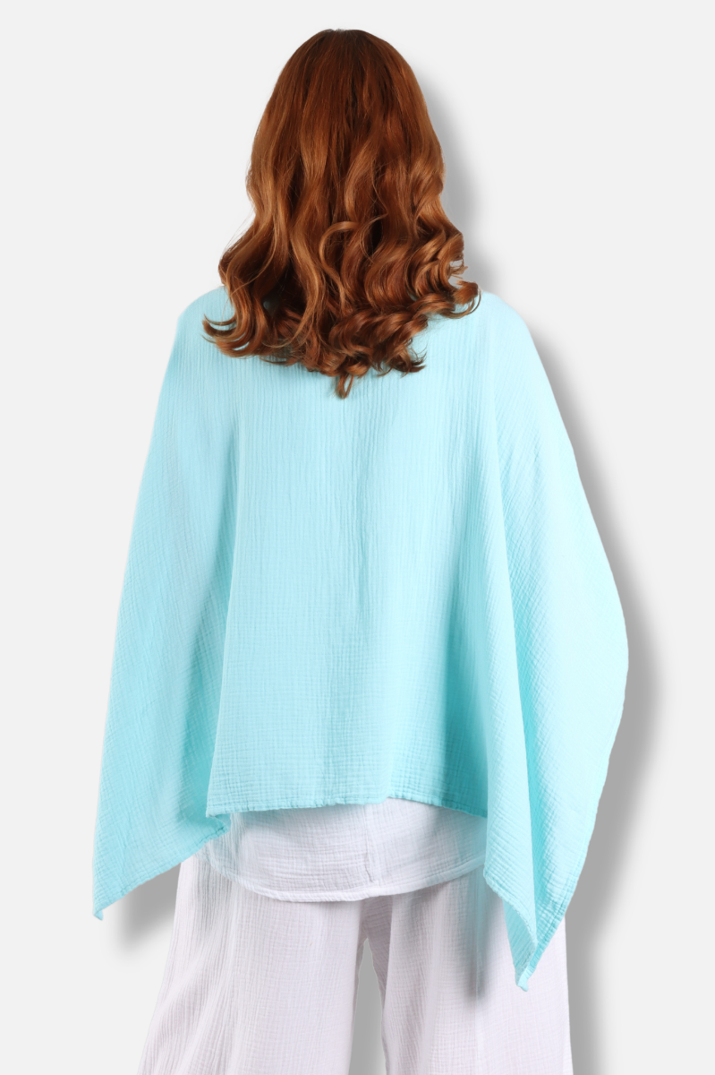 Gauze Versatile Wrap - Tidepool
