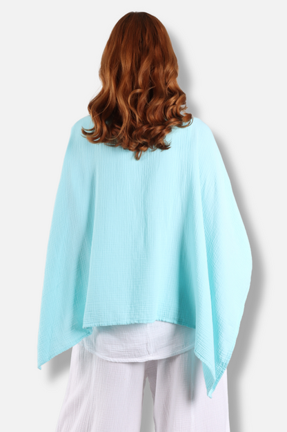 Gauze Versatile Wrap - Tidepool