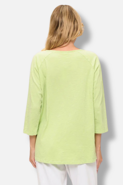Hi Lo Pocket Tunic Plus - Limeade