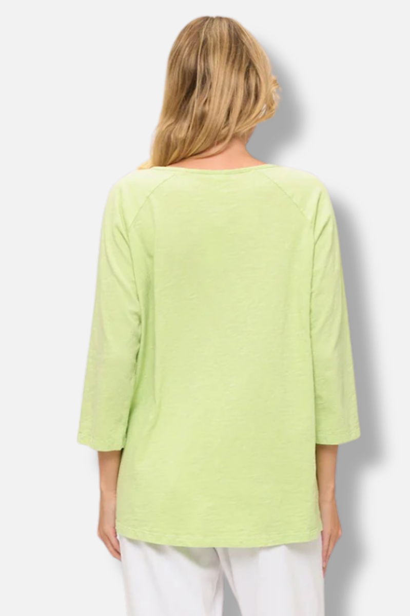 Hi Lo Pocket Tunic - Limeade