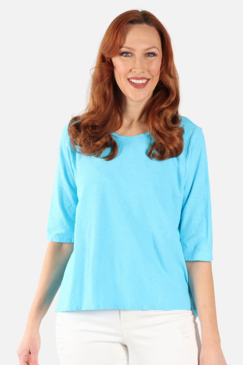Fawbush's Only! Boxy Hi-Low Tee - Atoll
