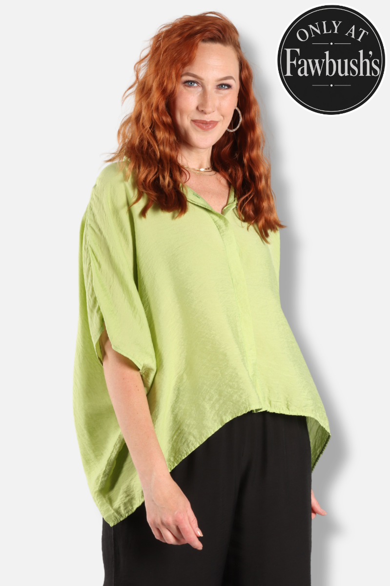 Oversized Shirt - Verde Parachute