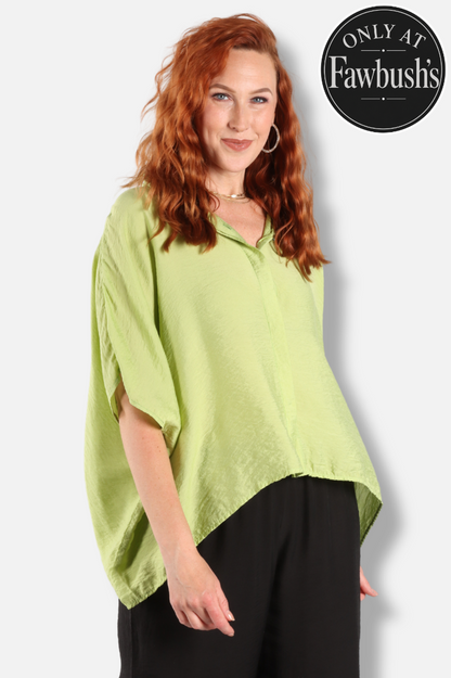 Oversized Shirt - Verde Parachute