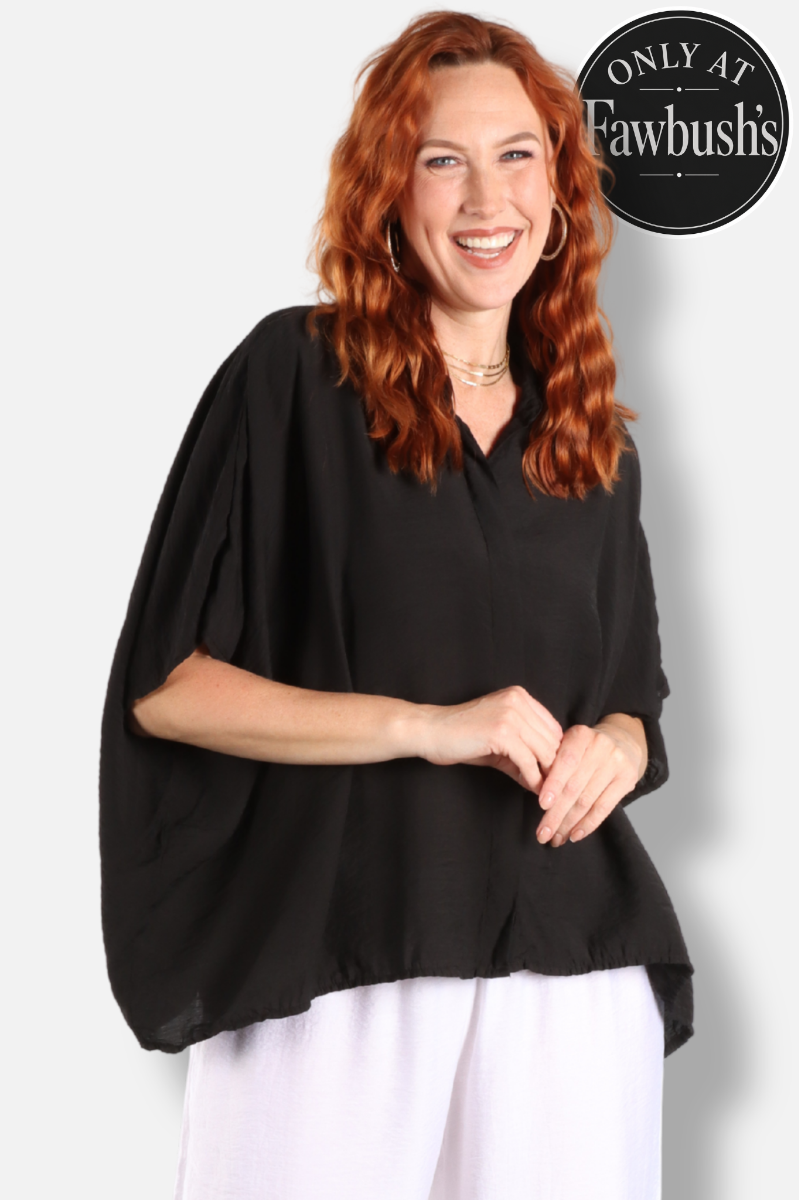 Oversized Shirt - Black Parachute
