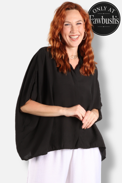 Oversized Shirt - Black Parachute