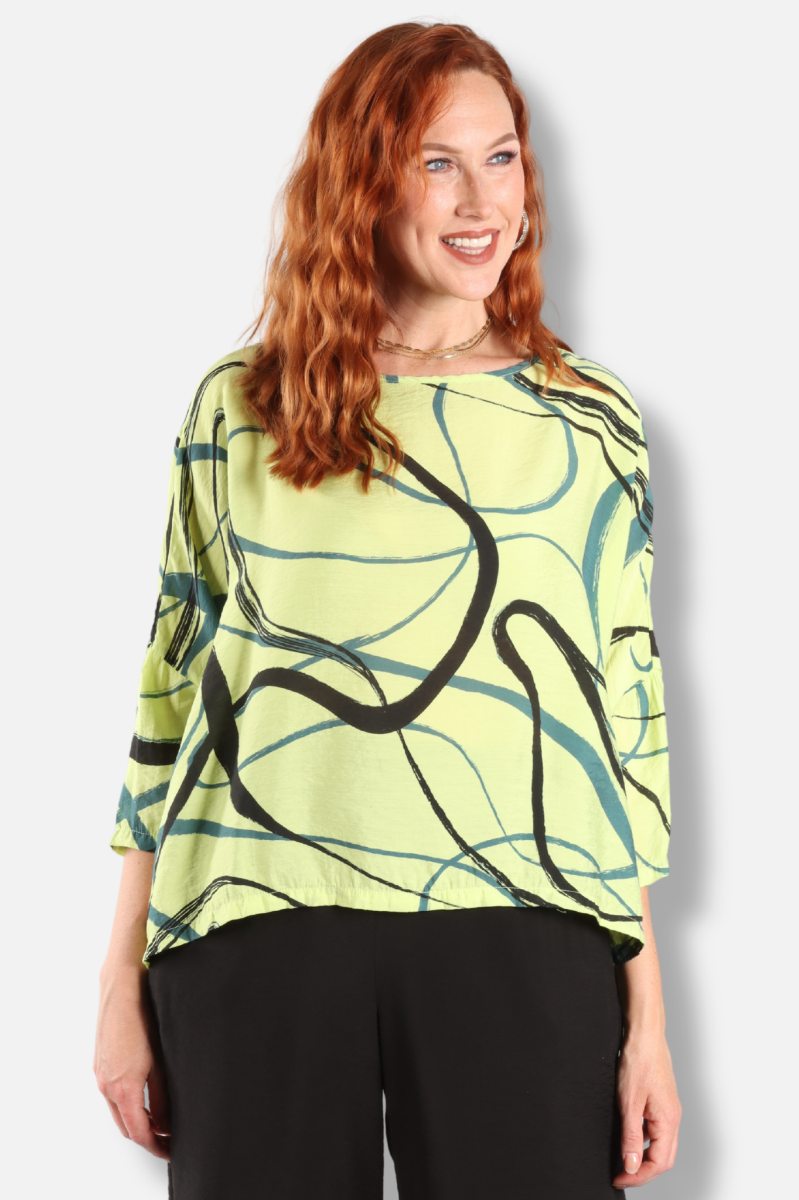 Crop Top - Euphorbia Swirl Parachute