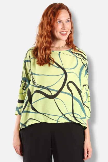 Crop Top - Euphorbia Swirl Parachute