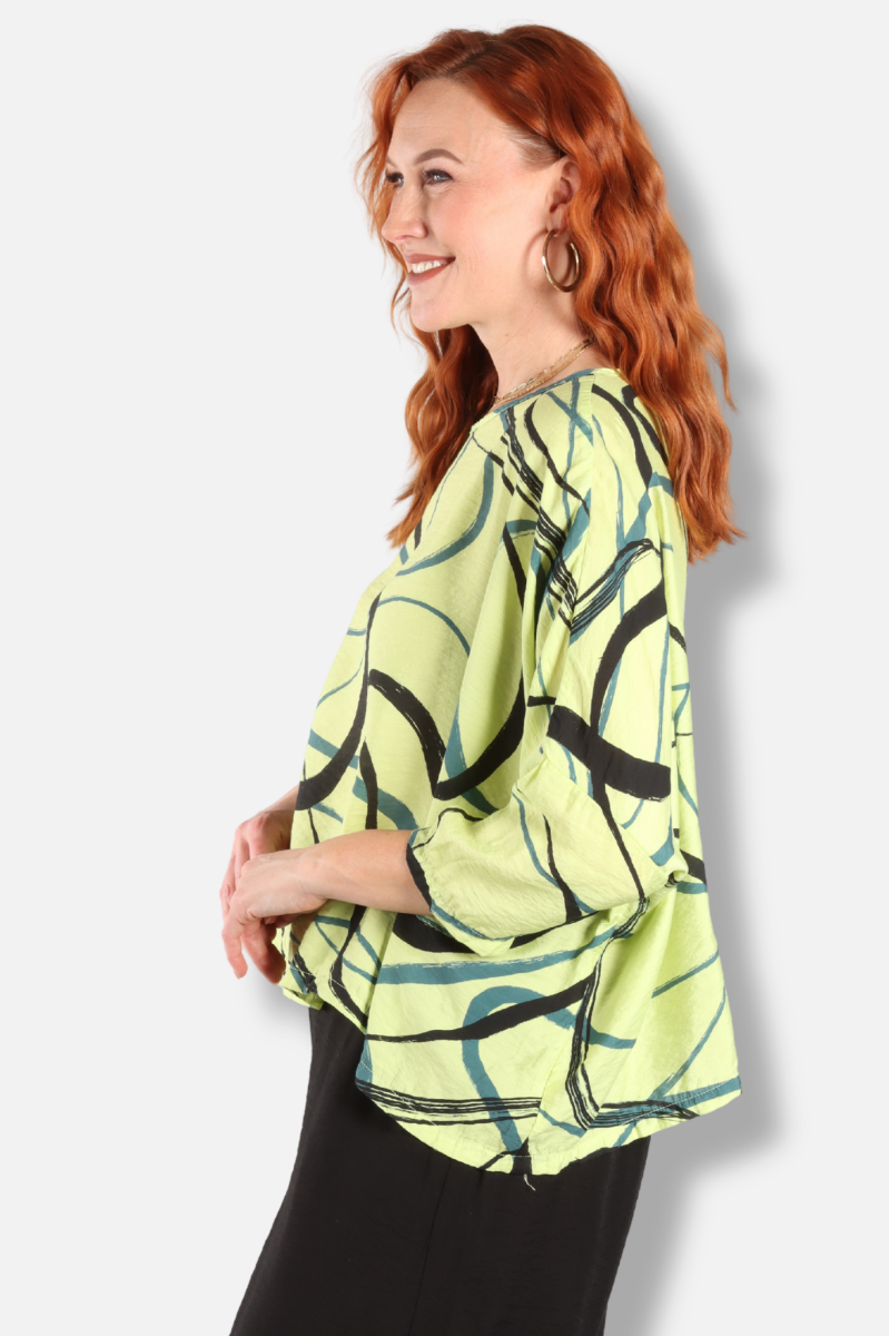Crop Top - Euphorbia Swirl Parachute