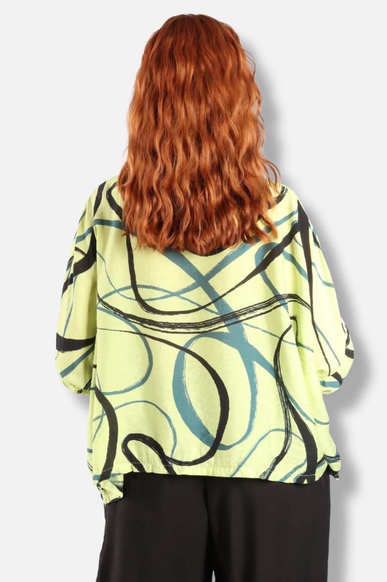 Crop Top - Euphorbia Swirl Parachute