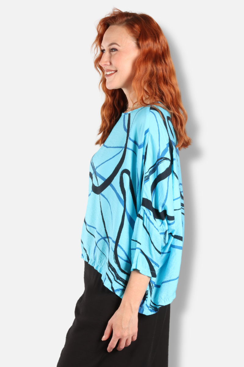 Crop Top - Atoll Swirl Parachute