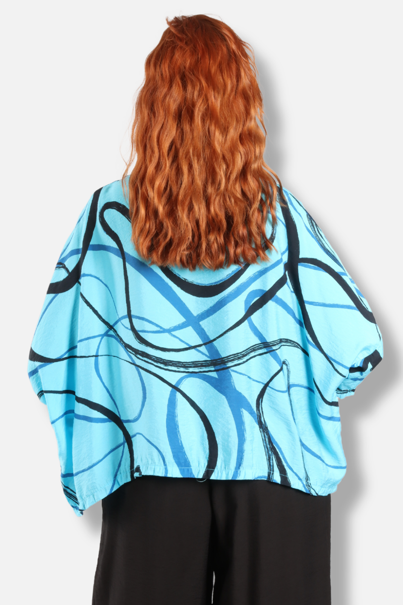 Crop Top - Atoll Swirl Parachute