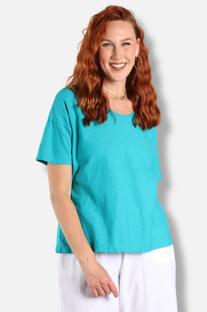 V-Neck Tee - Atlantis 