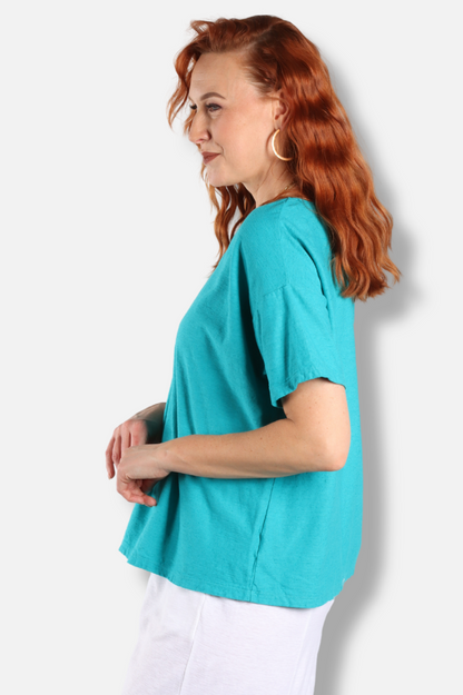 V-Neck Tee - Atlantis 
