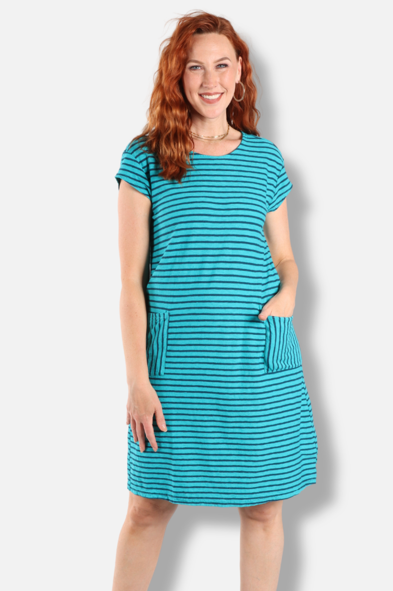 T-Shirt Dress - Atlantis Stripe