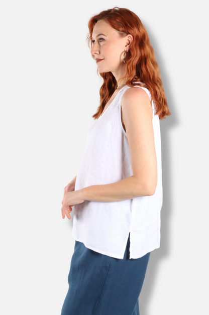 Easy Scoop Tank - White Linen