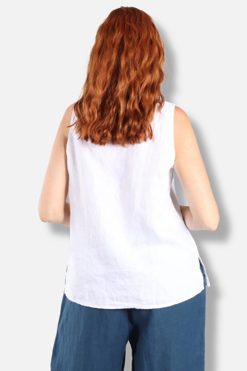 Easy Scoop Tank - White Linen