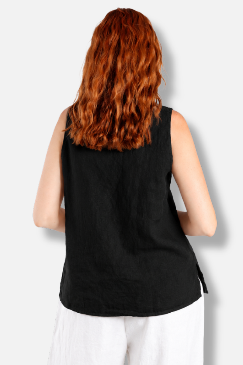 Easy Scoop Tank - Black Linen